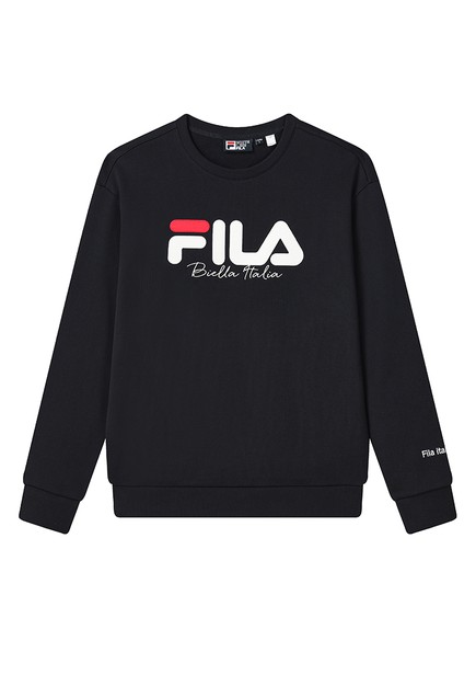 FILA Online Exclusive Embroidered FILA Biella Italia Logo Cotton Unisex Sweatshirt 2023 | Buy FILA Online | ZALORA Kong
