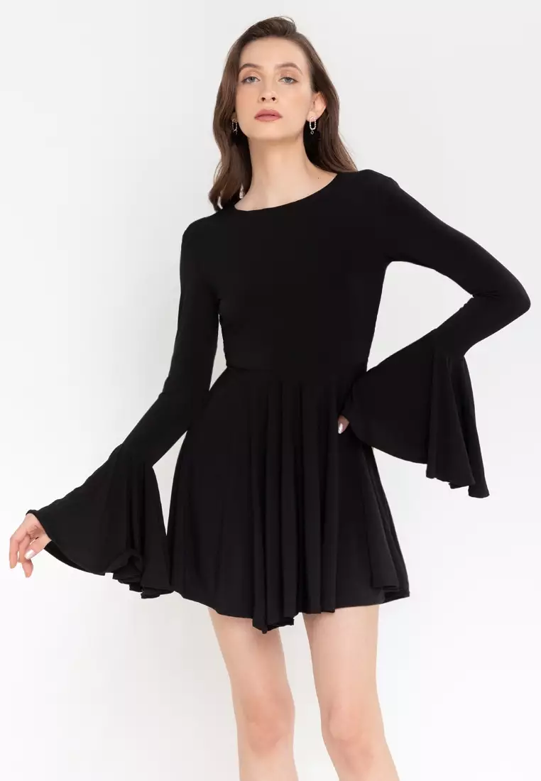 Rory Longsleeved Backless Mini Dress