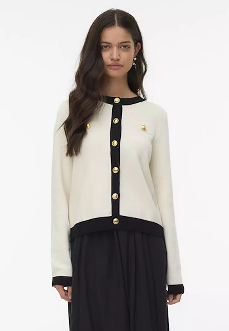 Long Sleeve Round Neck Cardigan