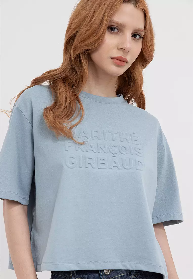 Ladies Organic Emboss Boxy Tee