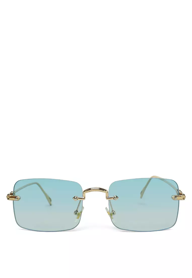 London Rag Blue Ombre Tinted Rimless Sunglasses 2024 Buy London