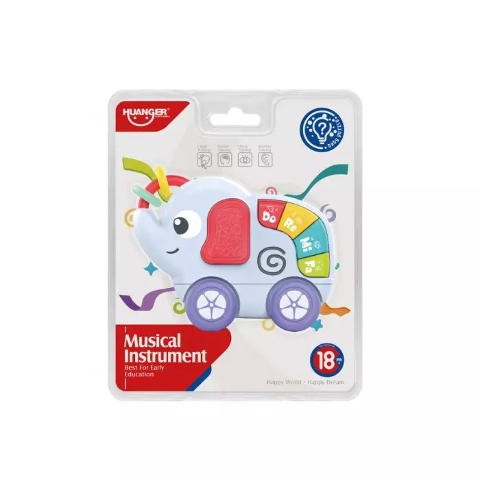 Huanger Baby Elephant Keyboard - Mainan Suara Musik Edukasi Anak Bayi