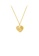 Glamorousky white Fashion Simple Plated Gold 316L Stainless Steel Heart Pendant with Cubic Zirconia and Necklace 6248EAC6199503GS_1