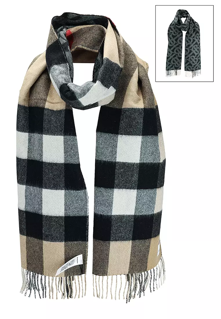 Burberry mega check plaid discount square scarf