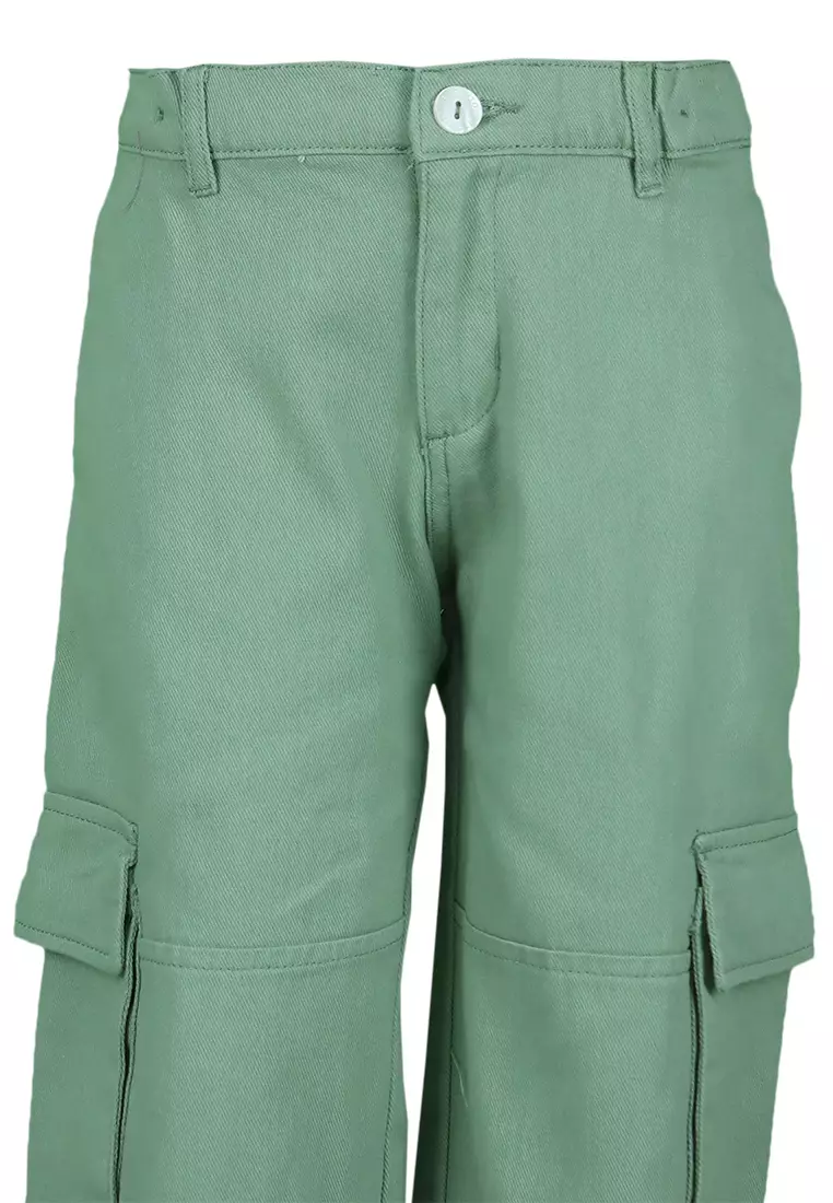 Pito Dito Girl Ferret Celana Panjang Anak Hijau