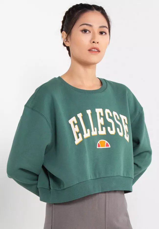 Ellesse colour block deals fleece crew sweatshirt junior