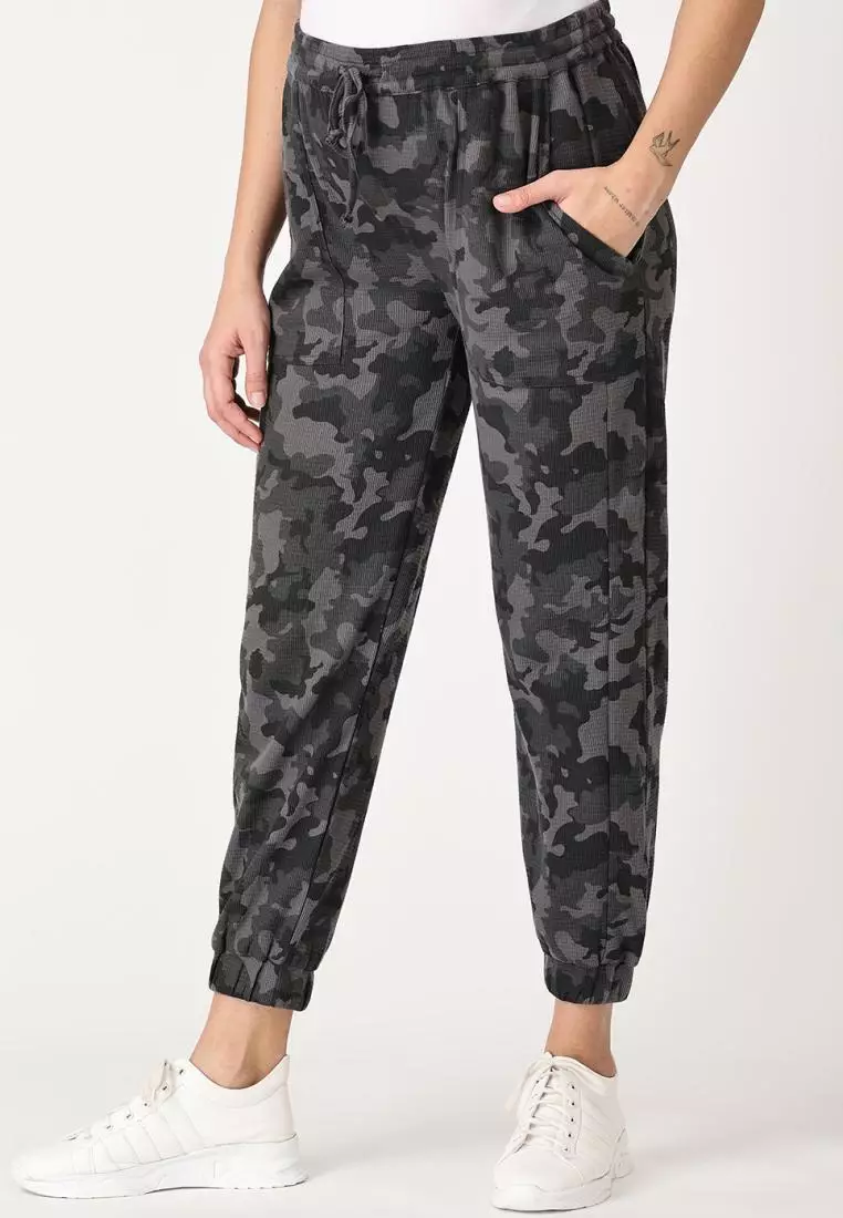 Grey Camouflage Maternity Jogger