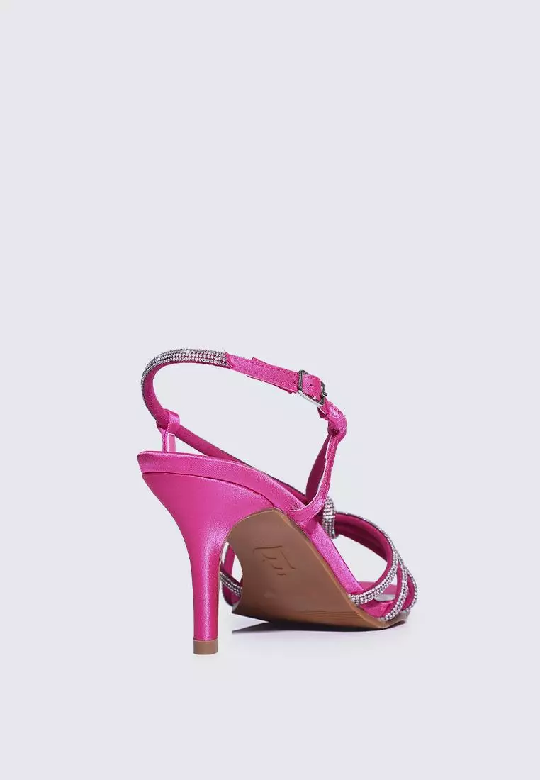 Fuchsia kitten outlet heel sandals