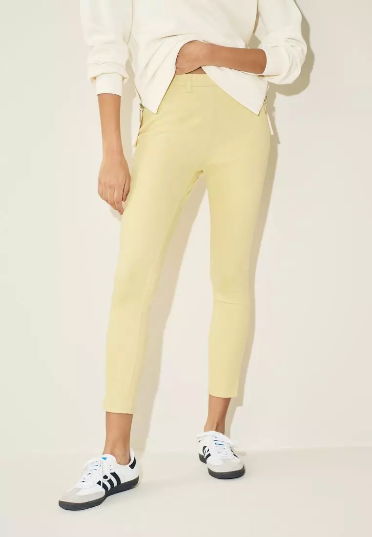 Cropped Denim Jersey Leggings