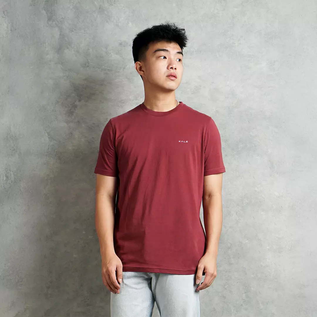 Kale Arion Dusty Maroon / T-Shirt Pria Lengan Pendek / Unisex