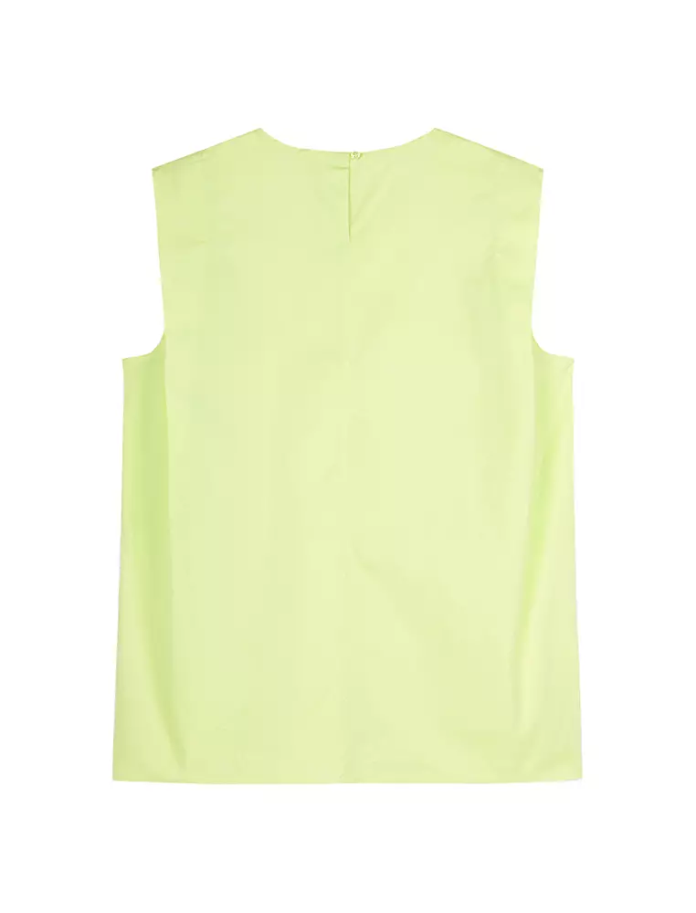 Loose Fit Round Neck Sleeveless Top