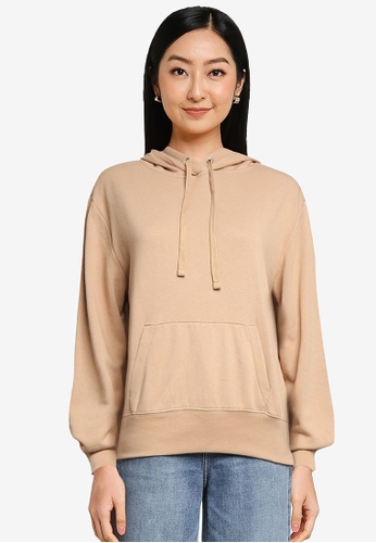 GAP brown Fleece Hoodie 3C4DFAAA7B00C6GS_1