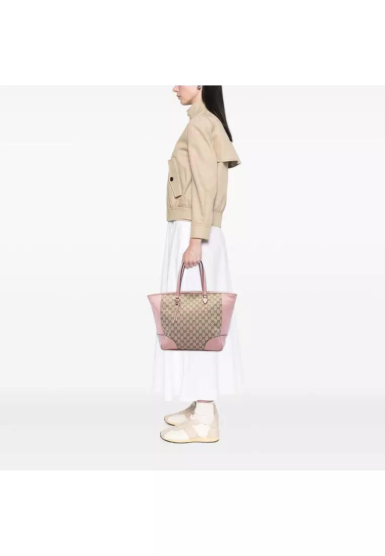 Pre-Loved Gucci Gg Canvas Bree Zippered Tote