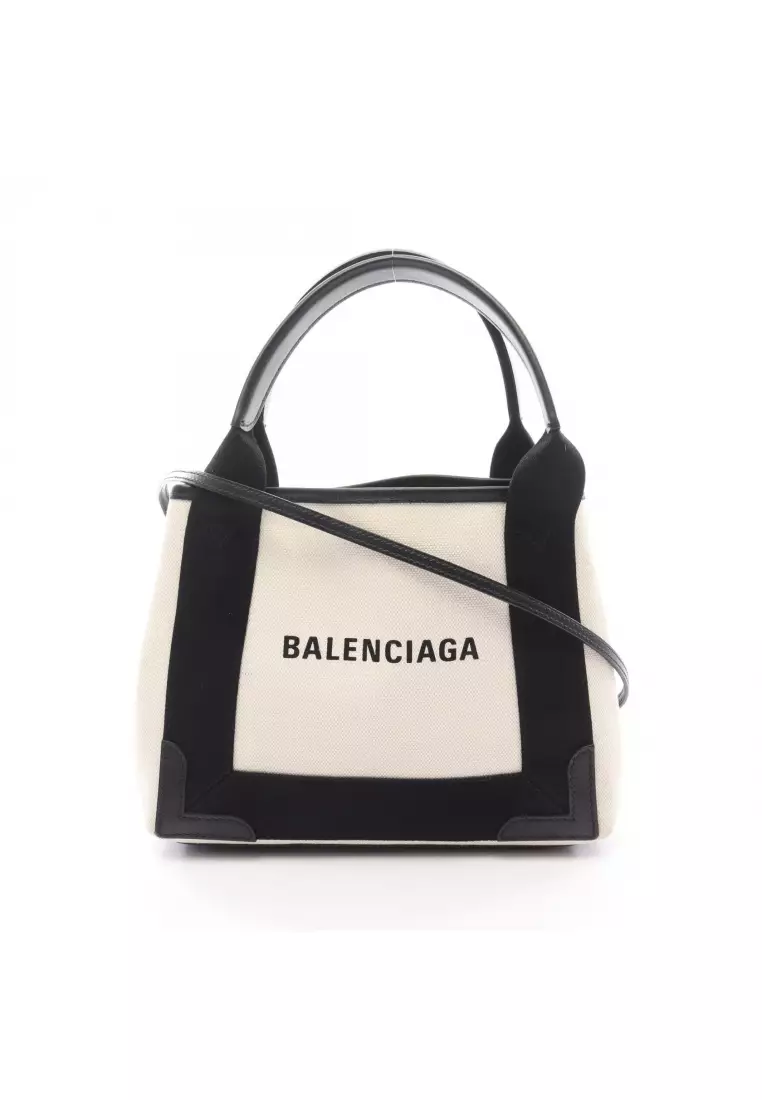 Buy BALENCIAGA Pre-Loved BALENCIAGA navy hippopotamus XS Handbag
