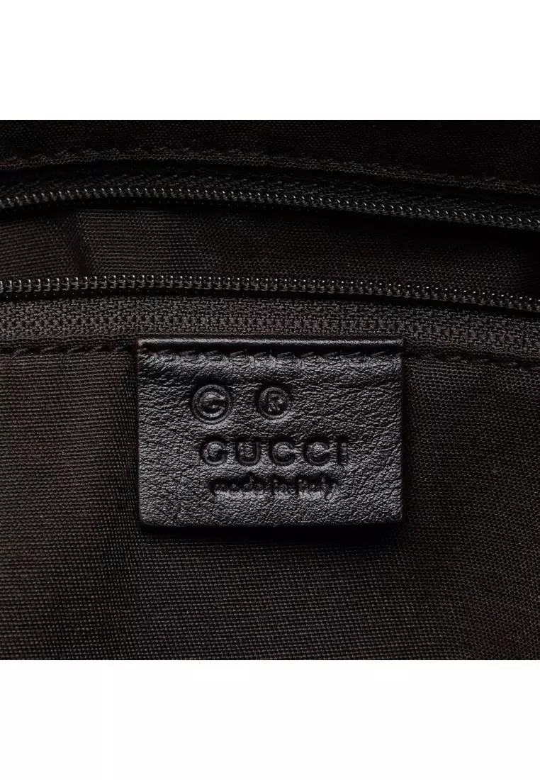 Pre-Loved Gucci Embossed Studded Leather Horsebit Tote