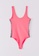 Terranova pink Women's Bodysuit With Slogan Side Stripes 12A82AAA9DFCEDGS_1