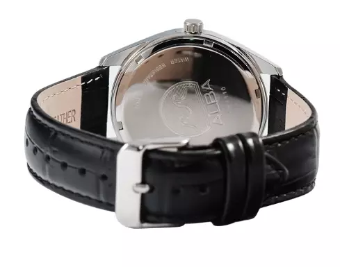 Jam Tangan Pria Alba ARX121 ARX121X1 Strap Leather Black Color Men Black Dial Original Garansi Resmi