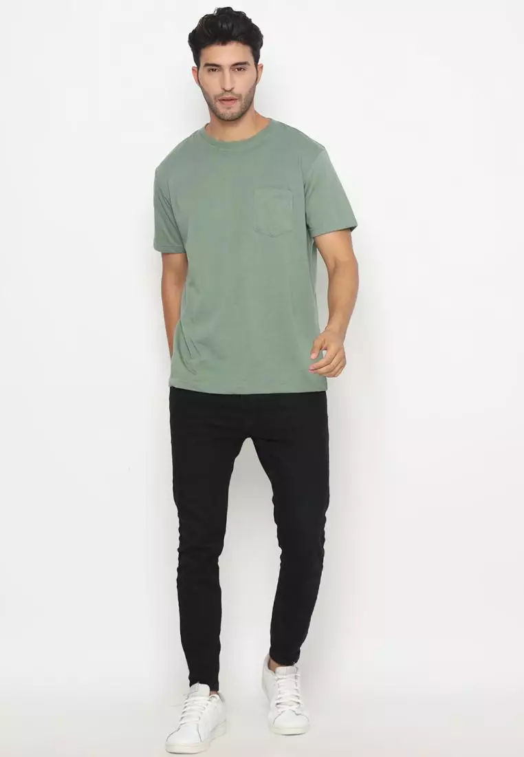 MATSUDA Kaos Polos Pocket T Shirt Cotton Chuo