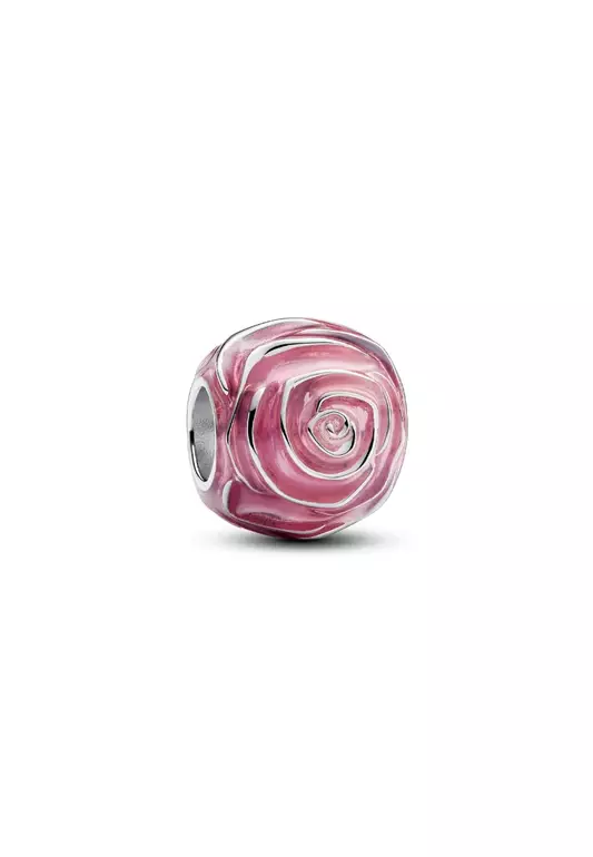 Pink Rose in Bloom Charm