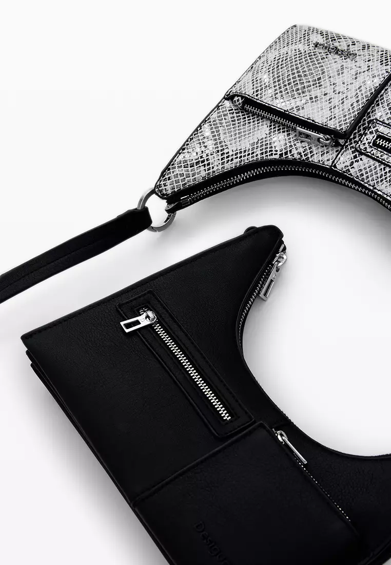 Small convertible animal print bag