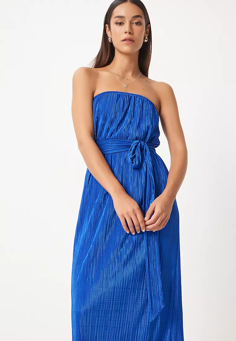 Pleated Maxi Dress