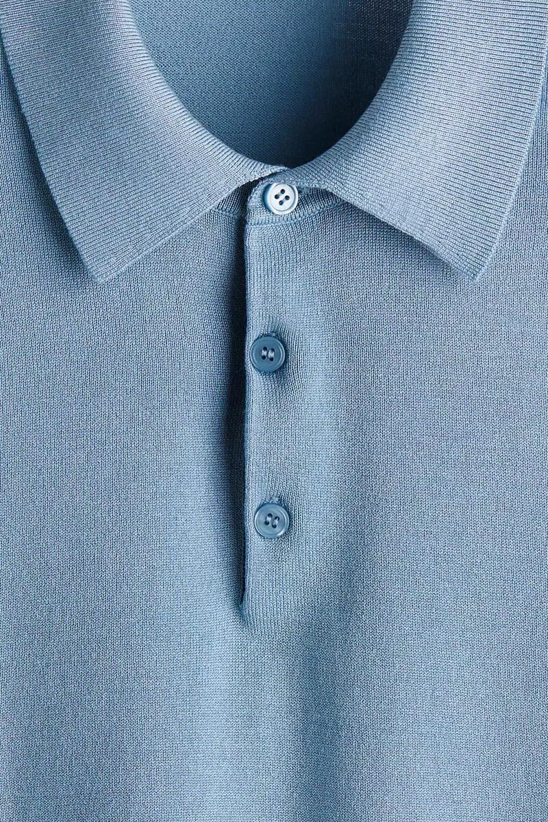 Regular Fit Fine-knit polo shirt