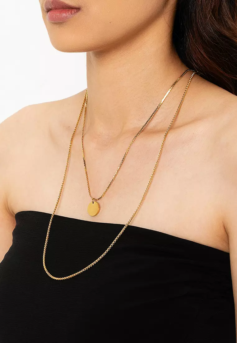 Duolink Stainless Steel Necklace Set