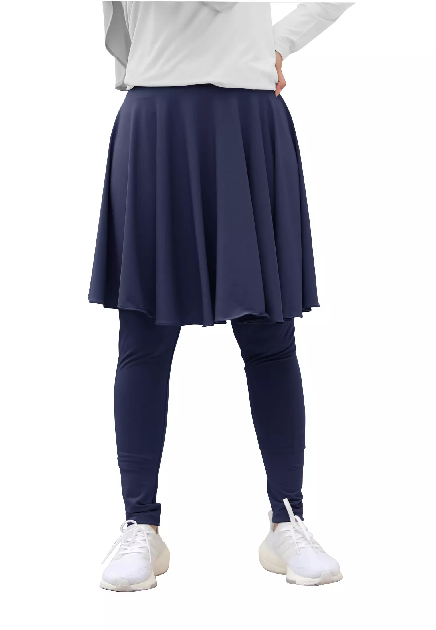 Zelena - Chahra Leggings Skirt | Celana Olahraga Legging Rok Wanita - L