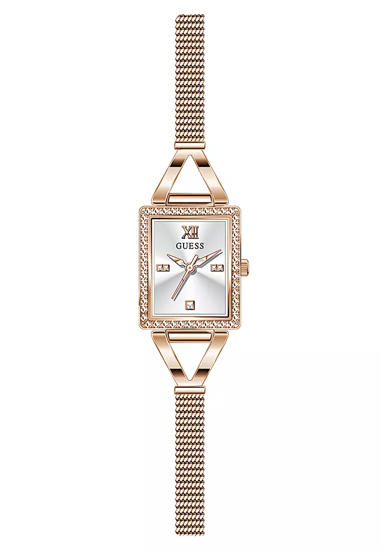 Guess GW0400L3 - Jam Tangan Wanita - Rosegold - Stainless Steel Bracelet