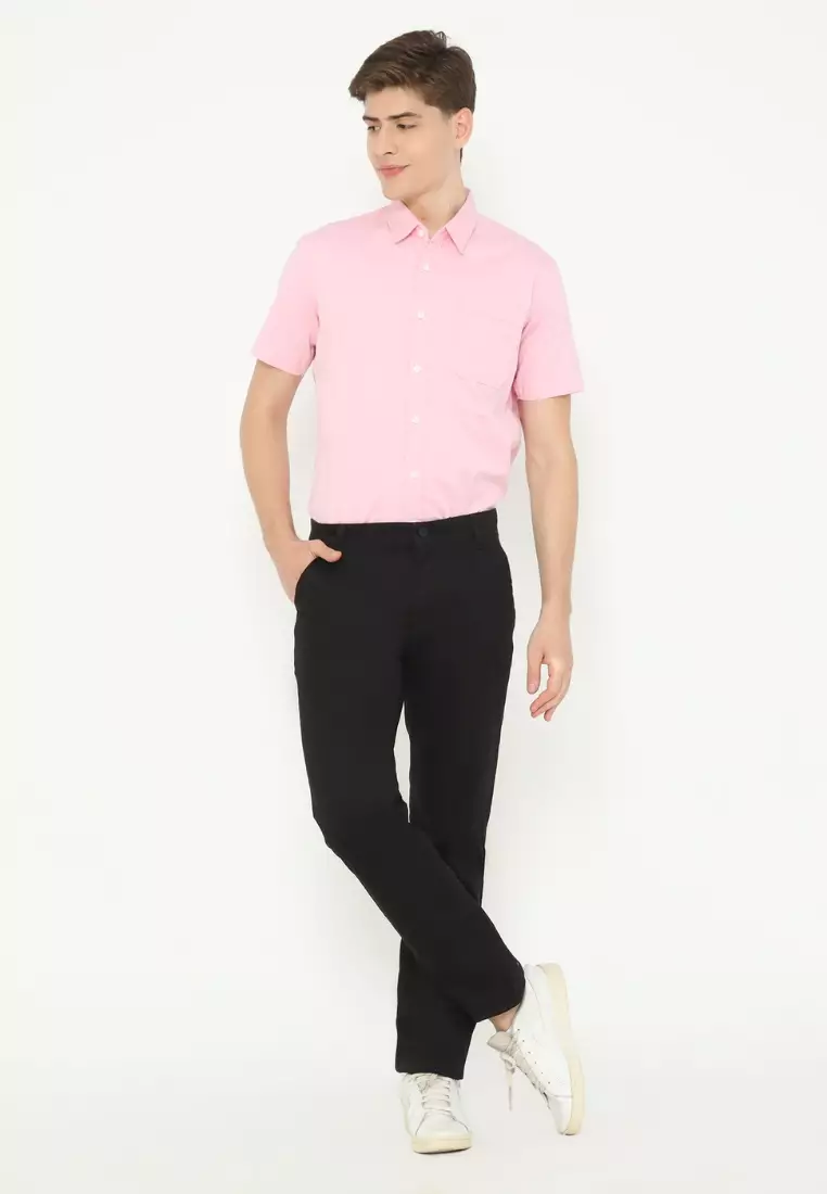 POLICE Celana Chino Panjang Cotton Premium Stretch Regular Fit Pria