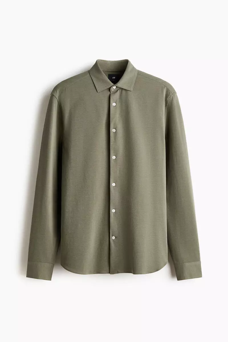 Four-Way Stretch Slim Fit Shirt