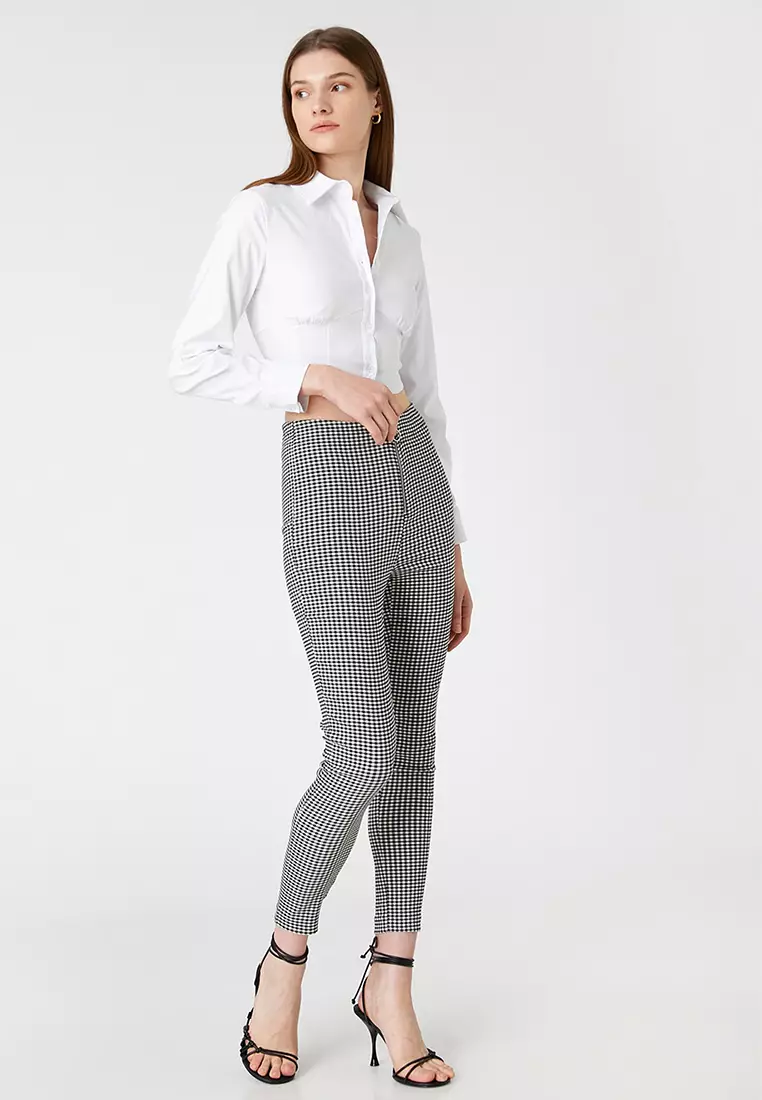 Zipper Slim Fit Pants