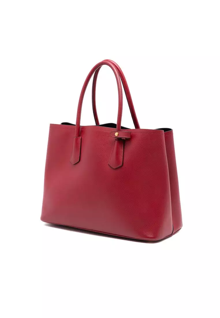 Pre-Loved Prada Medium Saffiano Cuir Double Satchel