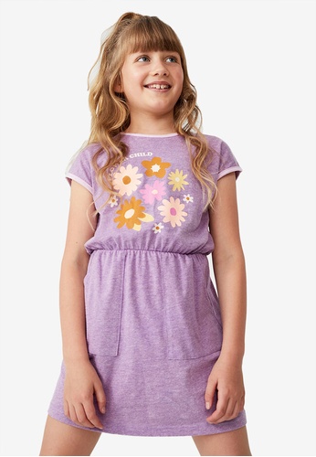 Cotton On Kids purple Sigrid Short Sleeve Dress 411B5KA37F4B21GS_1