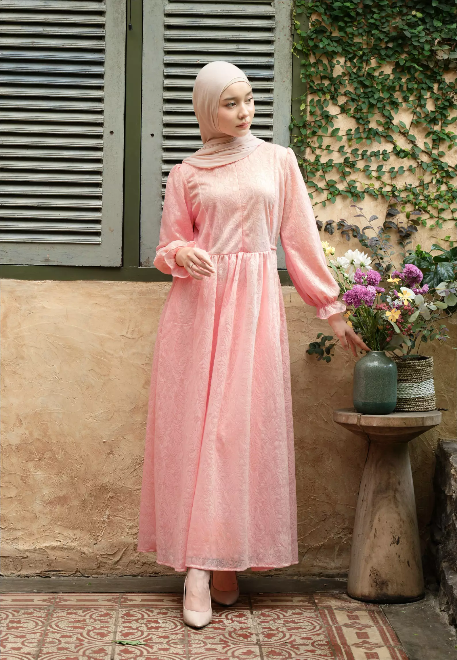 Hamidah Dress - Peony