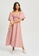 The Fated pink Percy Midi Dress C61EAAA96B625CGS_5