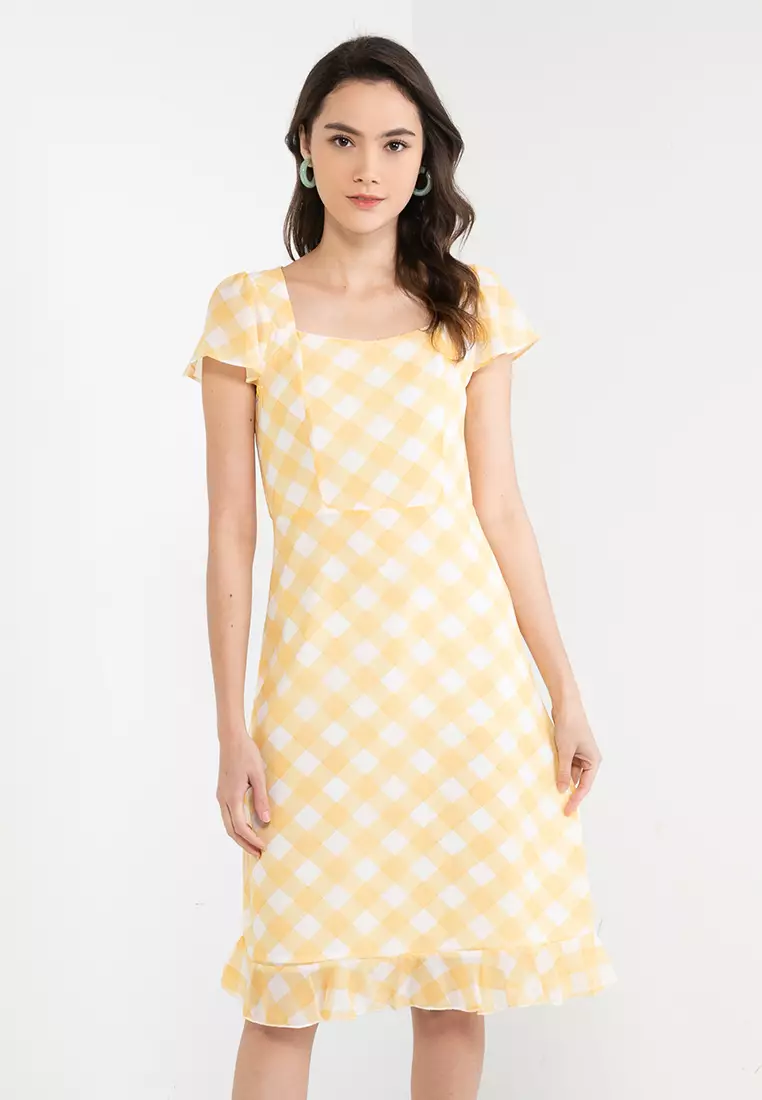 Cute yellow cheap summer dresses