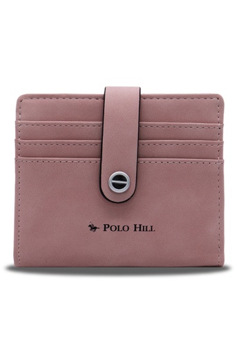 POLO HILL pink POLO HILL Ladies Slim & Sleek Bifold Card Wallet 24660ACB6A807FGS_1