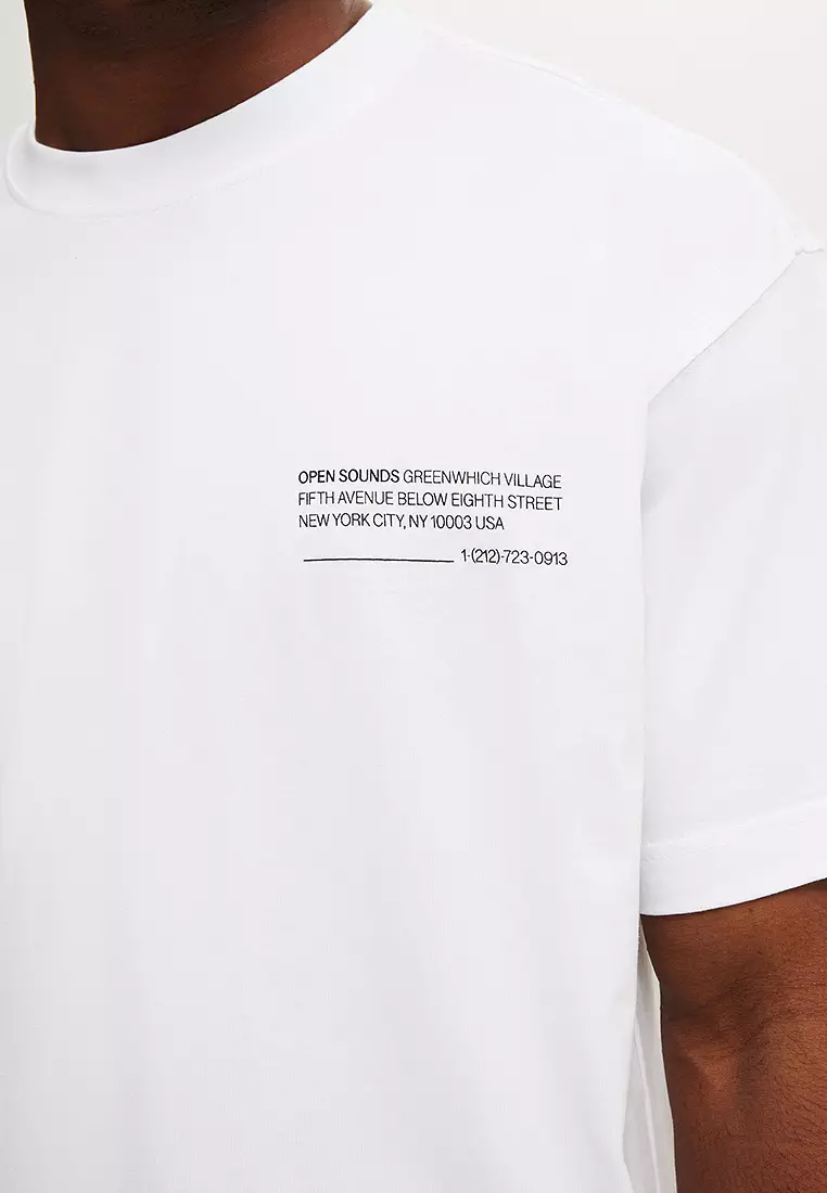Box Fit Text T-Shirt