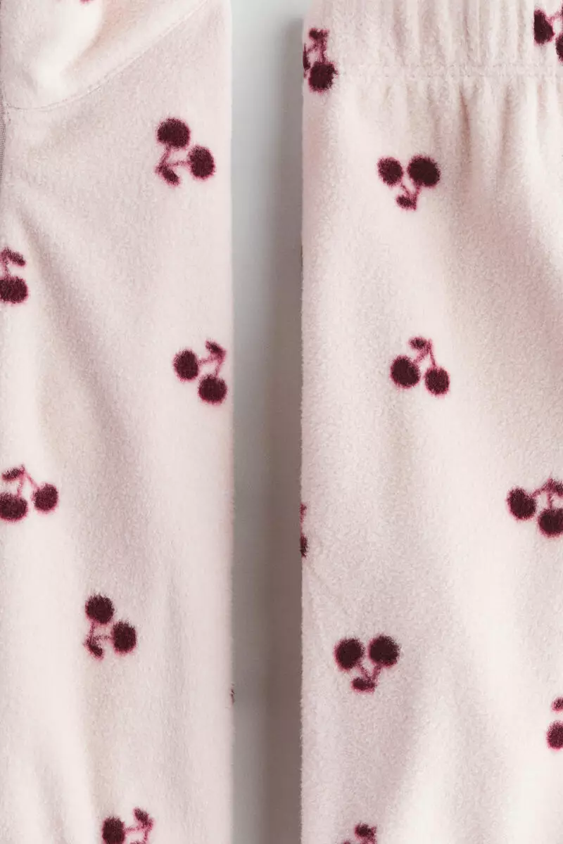 2-piece printed fleece set