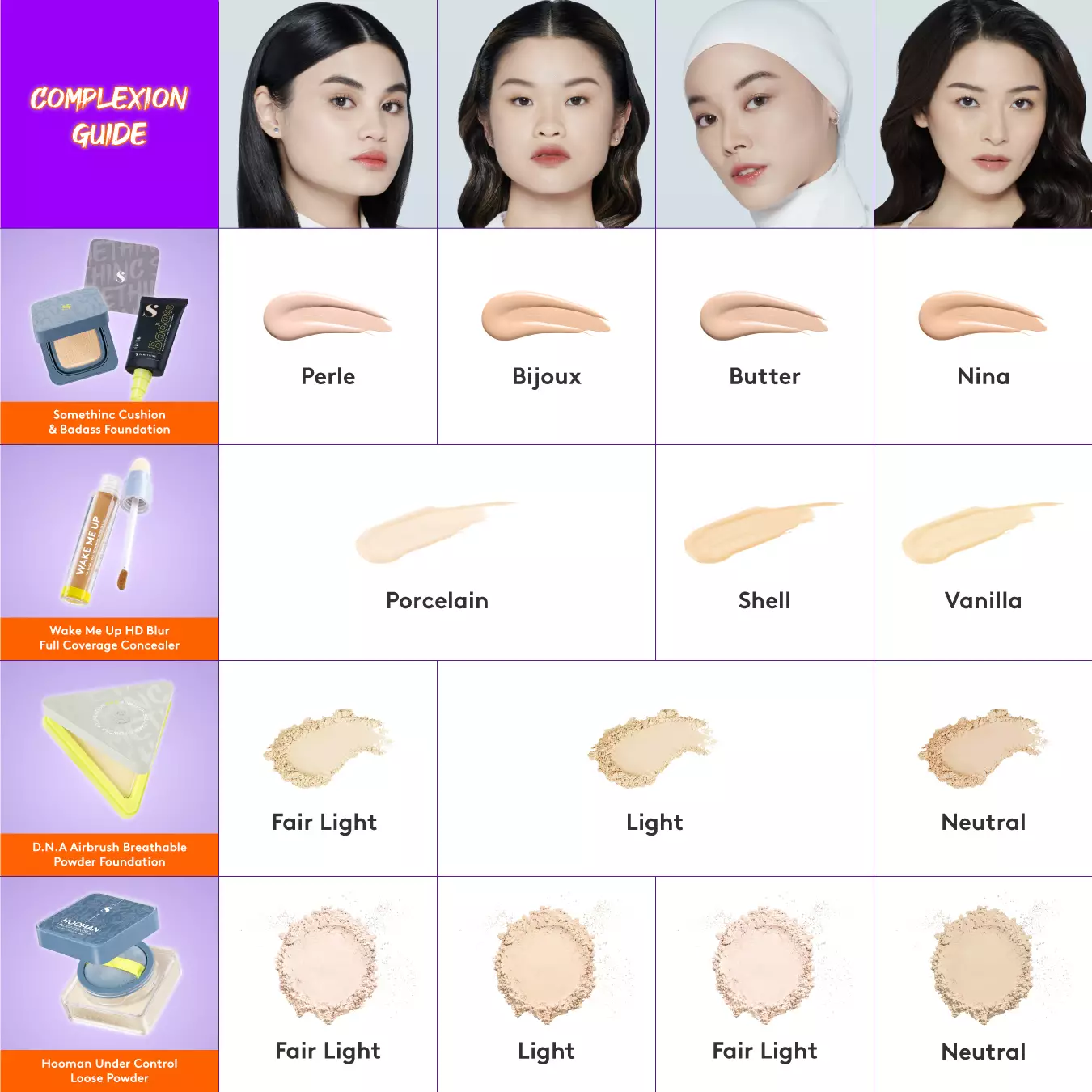 SOMETHINC HOOMAN UNDER CONTROL HD Blur Loose Powder - 01 Translucent