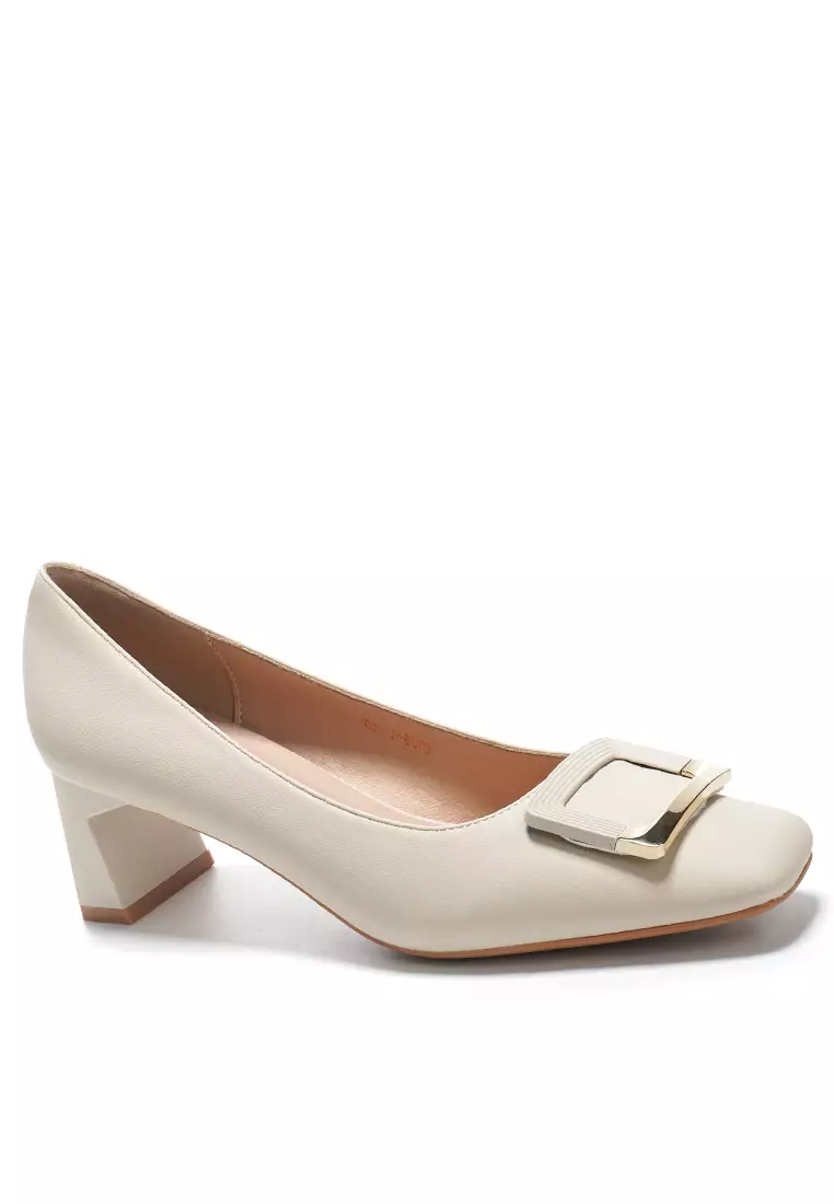 Discount on Twenty Eight Shoes  shoes - SKU: 5CM Square Buckle Chunky Heel Pumps BY2355-20