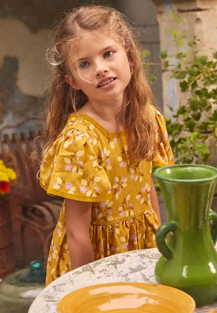 Yellow Floral Dress