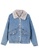 A-IN GIRLS blue Fashion Plus Fleece Denim Jacket 439CBAA36F6A09GS_4