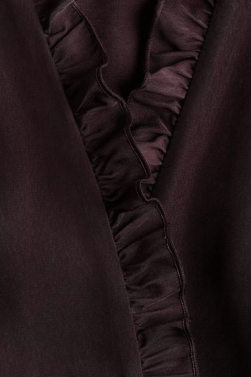 Frill-trimmed dress
