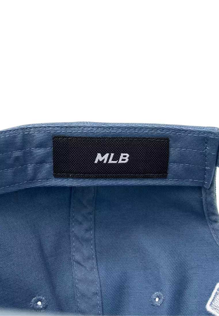 Varsity Vintage Tone Tone Cursive Unstructured Ball Cap - LA Blue