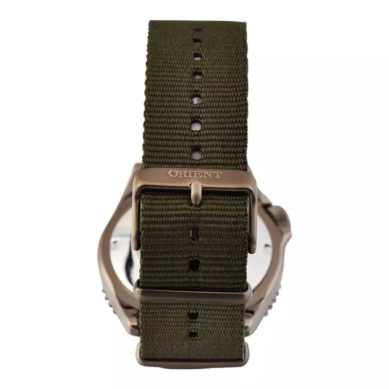 Jam Tangan Pria Orient Sports RA-AC0K04E Automatic Green Dial Green Army Nylon Strap