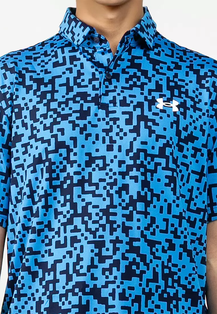 Men's Tee To Green Printed Polo Shirt