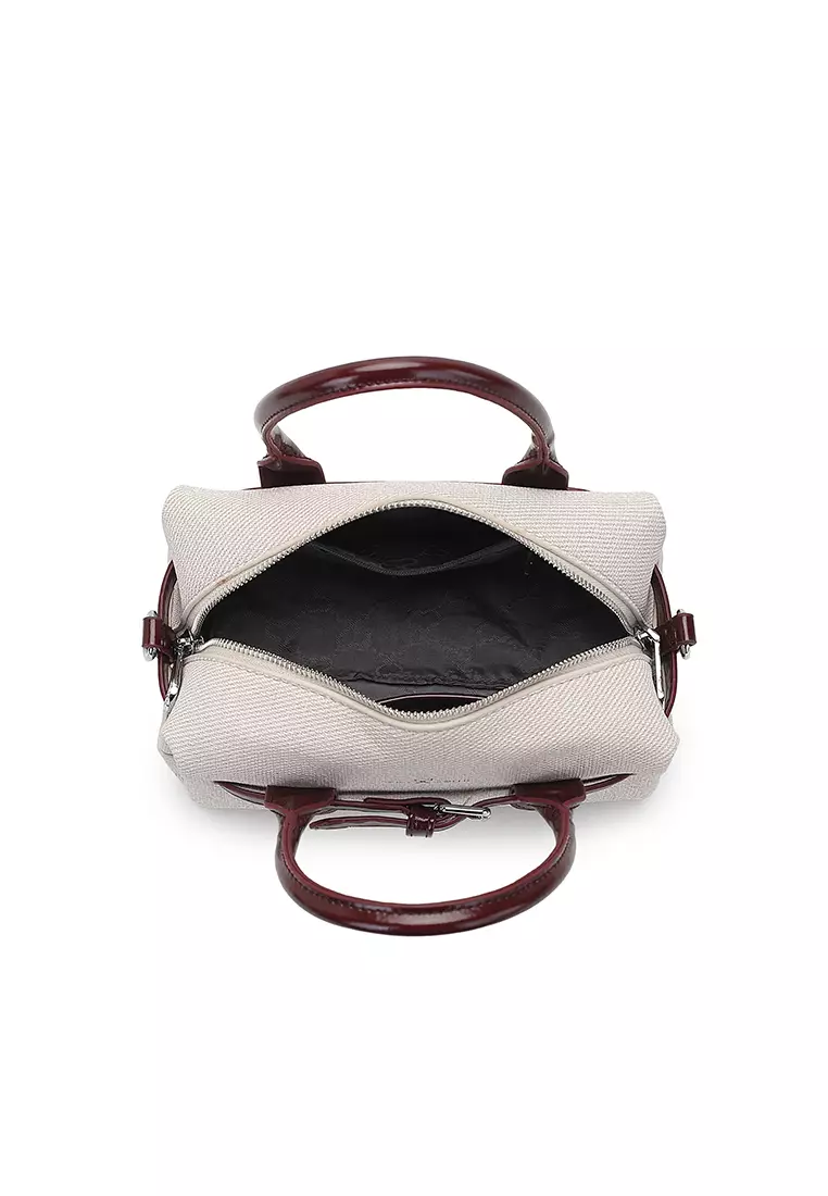 Women's Top Handle Bag / Sling Bag / Crossbody Bag / Shoulder Bag (Tas Tangan Wanita / Tas Selempang Wanita / Tas Bahu Wanita) - Putih
