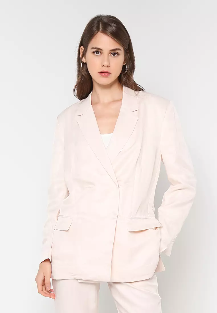 French connection 2025 pink blazer